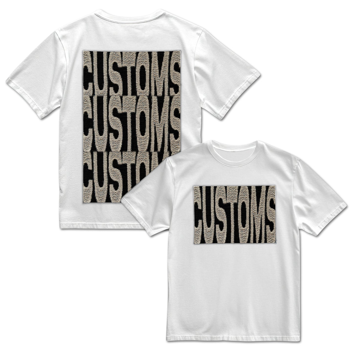 "CUSTOMS" Tapestry T-Shirt